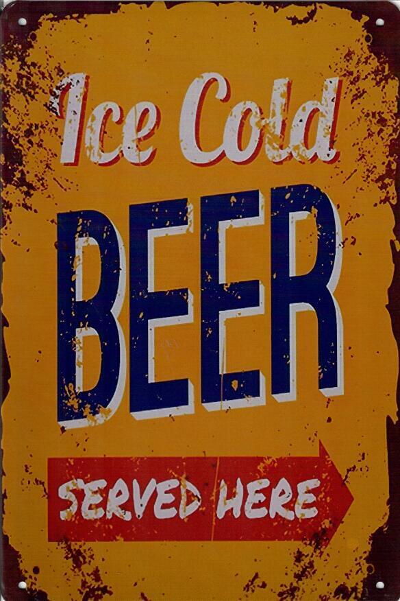 Ice Cold Beer - Old-Signs.co.uk